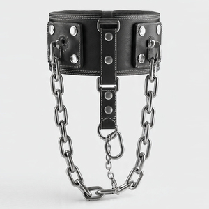 เข็มขัดนีโอพรีนสำหรับเพาะกาย เข็มขัดดึงข้อแบบมีโซ่ สำหรับยกน้ำหนักในยิม ช่วยพยุงหลัง เข็มขัดดิปนีโอพรีนสำหรับออกกำลังกาย ใช้ได้ทั้งชายและหญิง - Product Image 6