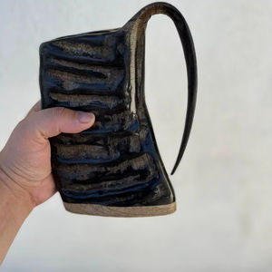 Novedad, Taza Ecológica Impermeable para Beber, Hecha a Mano con Cuerno Natural, Tazas Decorativas para Cerveza, Jarra con Logotipo Personalizado - Product Image 1