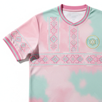 Jersey Sepak Bola Palestina Profesional 2026, Kaos Sepak Bola Performa Tinggi Sublimasi Pendek 100% Poliester Anti-UV Bernapas