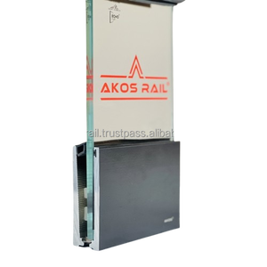 Sistema de canal continuo de alta resistencia Barandillas de aluminio duraderas para balcón Piscina Escaleras Apartamentos Hospitales Hoteles - Product Image 6