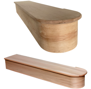 Marche d'escalier en chêne rouge durable au design minimaliste - Marche de départ 48 pouces pour escaliers de villas/écoles - Pièces d'escalier EFS Factory - Product Image 1
