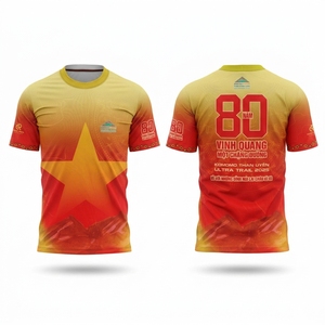 เสื้อยืดวิ่งแขนสั้น OEM พิมพ์ลายด้านหน้า โลโก้สั่งทำ แห้งเร็ว ผลิตจากโพลีเอสเตอร์ สำหรับการฝึกซ้อม - Product Image 2