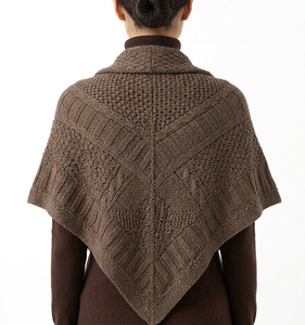 Women Pure <b>Wool</b> Cape Multi Style Long Knit <b>Poncho</b> Shawls - Product Image 2