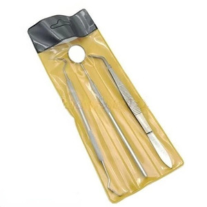 Espejo dental explorador plateado con agarre moleteado, instrumento quirúrgico manual de clase I - Product Image 5