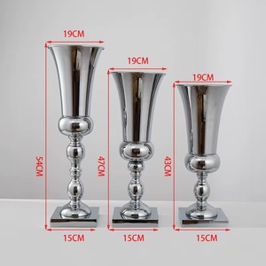 Juego de Jarrones de Acero Inoxidable de Diseño Contemporáneo, Alta Calidad, Decorativos para Bodas, Venta Directa de Fábrica - Product Image 3