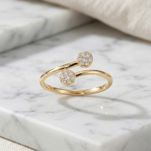 0.30CTW Round Diamond Bezel Cluster <b>Ring</b> Gold Lab Grown E-F Color VVS2 Minimalist <b>Stacking</b> Band for Women Fine Gift - Product Image 1