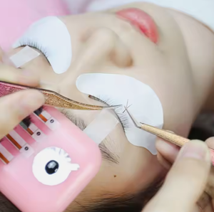 แหนบขนตาปลอมด้ามเงินสีดำกล่องสีชมพูแยกขนตาปลอมฉลากส่วนตัว - Product Image 2