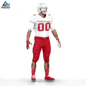 Uniforme de Fútbol Americano Rojo y Blanco 100% Poliéster, Mejor Precio, Calidad Duradera, Nueva Llegada, para Adultos, para Jugar Deportes - Product Image 1