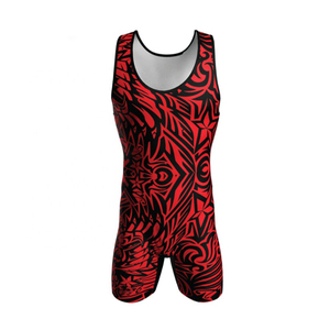 Custom Personalized Design Sublimation Front Wrestling Singlets Pakistan Mens Compression Quick Dry Breathable Factory Price - Product Image 6