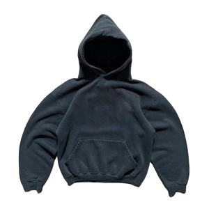 Hoodies unisexe de haute qualité sans cordon, coupe courte, personnalisables, en coton, style oversize - Product Image 3