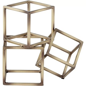 Porte-livres en forme d'ananas plaqué or, sculpture décorative en métal, accessoire de bureau élégant pour la maison, style glamour, 2 pièces - Product Image 6