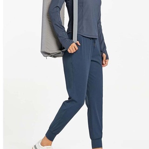 Wholesale Streetwear Jogger Women's Track Pant Regular Fit Wide Leg High Quality Canvas Eco-Friendly Breathable Drawstring - Product Image 2