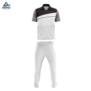 Buen Proveedor, Nuevo, Uniforme de Cricket Personalizado, Color Blanco y Negro, Manga Corta, Corte Regular, para Equipos Deportivos - Product Image 1