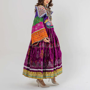 Robe afghane traditionnelle pour femmes, longue robe maxi faite à la main, tenue ethnique culturelle modeste pour mariage et festival - Product Image 3