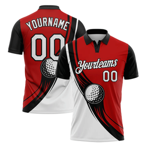 Polo de Golf Sublimado de Manga Corta para Hombre, Diseño Moderno, Deportivo, de Secado Rápido, en Poliéster Estampado - Product Image 5