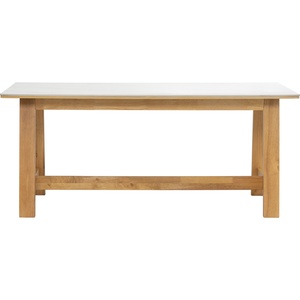 Nordic Modern Rectangular Dining <b>Table</b> with Sintered Stone <b>Top</b> <b>Wood</b> Legs Durable Design for Apartment Home Furniture Seats 6 - Product Image 2