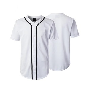 White Baseball <b>Jersey</b> <b>Short</b> Sleeve Button Front Unisex Adult Breathable Polyester Solid Color Regular Fit All Seasons Apparel - Product Image 1