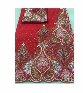 Luxury Handwork Woven Embroidery 100% Polyester <b>Fabric</b> Medium <b>Weight</b> for Girls/Women Wedding/Special Occasion Dresses India - Product Image 1
