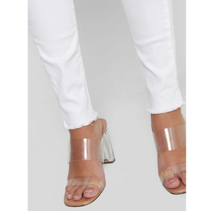 Jeans de Mezclilla Rectos de Cintura Alta para Mujer, Corte Regular, Ecológicos, de Algodón, Largos, Casuales, Tipo Lápiz, con Nuevo Logotipo - Product Image 5