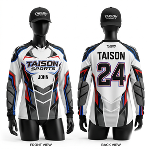 Jersey de Paintball Premium de 180 GSM, Poliéster y Spandex, Rosa y Negro con Paneles de Camuflaje, Sublimación, Logotipo Personalizado - Product Image 3