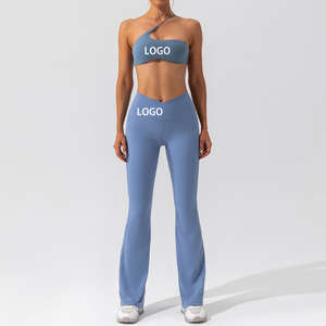 Conjunto de Yoga para Mujer OEM, Leggings Elásticos y Top Corto, Ropa Deportiva - Product Image 1