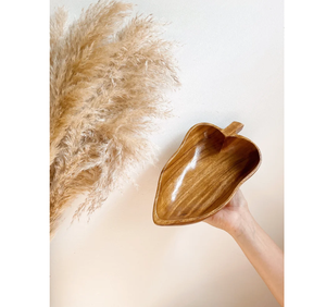 Manufacture Leaf Shape Wood Bowl Customised Hot Sale Party & Wedding <b>Table</b> Decor & Food Serving Wood Bowl - Product Image 4