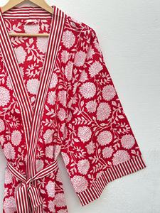 Bata Kimono de Algodón con Estampado Animal, Estilo Japonés, Ropa de Estar por Casa de Verano, Largo Completo, Manga Tres Cuartos, Secado Rápido, Suave - Product Image 4