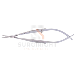 Tijeras Micro Iris Mcpherson Vannas, Instrumento Quirúrgico de Precisión de Acero para Cirugía Oftálmica y Microcirugía Ocular de SurgiRight - Product Image 2