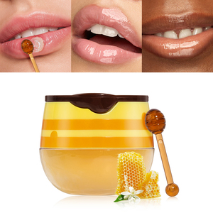 Masque pour les lèvres au miel et à la propolis, traitement hydratant profond pour les lèvres sèches et gercées, à utiliser la nuit - Product Image 1