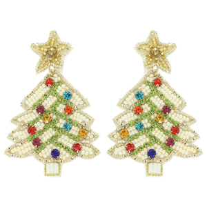 Ethnic Style Beaded Embroidery <b>Earrings</b> Made From 100% Glass Beads For Women Who Love Eye Catching Festival Jewelry - Product Image 5