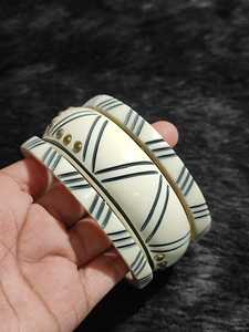 สร้อยข้อมือทำจากกระดูกธรรมชาติแบบดั้งเดิม เป็นมิตรกับสิ่งแวดล้อม รูปทรงวงรี ทำด้วยมือ แฟชั่นโบฮีเมียน สไตล์ชนเผ่า สำหรับผู้หญิง ใช้ตกแต่ง - Product Image 4