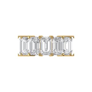 Nouvelle bague en diamant de laboratoire taille radiant en argent 925 et or 9kt, 14kt, 18kt pour femme, idéale pour une bague de fiançailles - Product Image 3