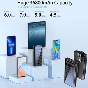 Banco de Energía Solar Portátil de 30000mAh con Carga Rápida USB-A y USB-C para Teléfono Móvil, Compatible con la Mayoría de los Dispositivos, Diseño Compacto - Product Image 4