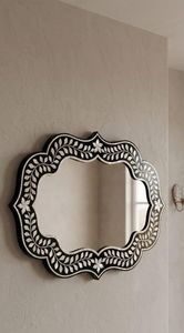 Handmade Mother Pearl Inlay Jharokha <b>Mirror</b> Frame Large Eco-Friendly Art <b>Deco</b> Luxury Traditional Indian Wall Decor Home Hotel - Product Image 3