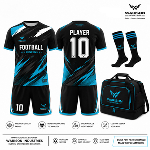 Wholesale Sublimated Soccer Jersey Set Customized Name And <b>Number</b> Football Jersey Short Socks And Sports Bag Kit - Product Image 5
