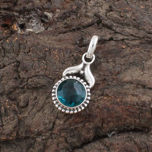 Collar de Piedras Preciosas de Ojo de Tigre Natural, Plata de Ley 925, Chapado en Platino, Estilo Vintage, Azul Marino Profundo, Joyería de Lujo Unisex, Regalo - Product Image 1