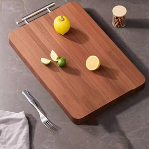 Small Acacia Wood Cutting Board with Handle Solid Wood <b>Kitchen</b> Chopping Board Food Grade Eco Friendly OEM Supplier - Product Image 1