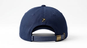 OEM Baseball Cap 6-Panel Fitted Embroidered Logo <b>Navy</b> Blue Unisex Casual Adult Twill <b>Hat</b> - Product Image 4