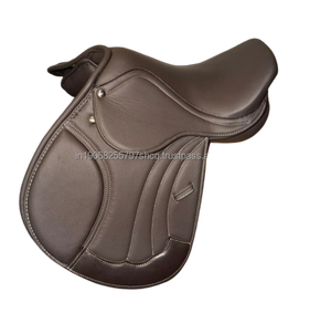 Selle de cheval en cuir anglais de qualité supérieure avec arceau en plastique pour le dressage et le saut d'obstacles, personnalisable, OEM, vente en gros - Product Image 1