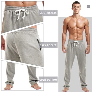 Pantalons décontractés pour hommes à la mode, respirants, surdimensionnés, pour le fitness, le sport, la gym, séchage rapide, avec logo personnalisé - Product Image 3