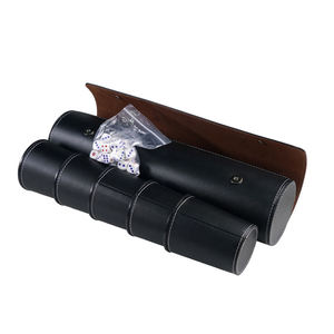 Composants de jeu de dés moulés à la main de luxe avec logo personnalisé, gobelet à dés en cuir et velours PU pour jeu de hasard, ensemble classique de 10 pièces - Product Image 2