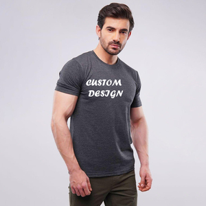 Camiseta de Manga Corta para Hombre, Corte Ajustado, con Logotipo Personalizado, Cuello Redondo, Algodón Jersey, Diseño Transpirable con Estampado Frontal, Estilo Casual - Product Image 2
