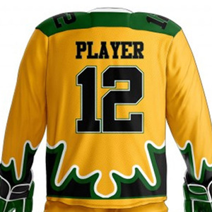 All Sizes Customized Breathable Printed 7V7 <b>Ice</b> Hockey Uniform Customized Color Logo 100% Polyester Quick Dry Latest Design - Product Image 5