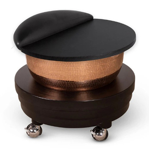 Decorative Rounded Shaped Hammered Designer Pedicure Bowls Advantageous Designer Copper Pedicure Bowl Products <b>Basins</b> - Product Image 1
