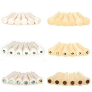 Clavijas de Puente de Guitarra, Selletas de Hueso de Res, Retenedores de Cuerdas, Accesorios de Guitarra Ecológicos Tallados, Artesanía Natural H S HUSAIN CRAFTS - Product Image 6