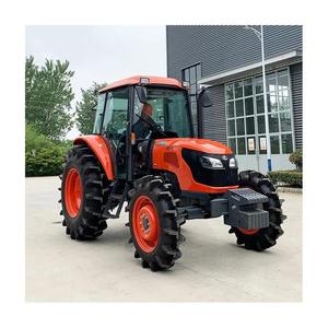 Tracteur agricole à cabine fermée 95HP 4WD, tracteur agricole d'occasion avec moteur pour travaux sur le terrain - Product Image 3
