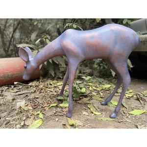 Statue de cerf en fonte, accessoires de jardin, sculpture décorative de renne en bronze, prix d'usine, décoration de Noël - Product Image 2