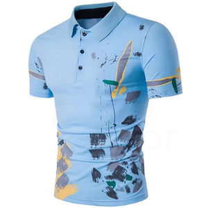 Nouvelle Arrivée T-shirt de Golf Unisexe Imprimé Uni Respirant Séchage Rapide Conçu sur Mesure pour Hommes et Femmes en Tissu Tricoté Polyester - Product Image 1