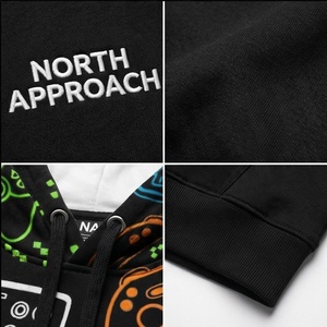 เสื้อฮู้ดผู้ชาย North Approach ลายพิมพ์คอนโทรลเลอร์เกม สวมใส่สบาย ทรงปกติ เหมาะสำหรับฤดูใบไม้ร่วง - Product Image 4