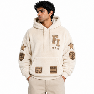 Sudaderas con Capucha Extra Grandes para Hombre de Alta Calidad, con Parches Personalizados y Logotipo Bordado, Ropa Casual de Invierno, Proveedor Mayorista - Product Image 1